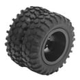 thumbnail image 5 of NestledNature RC Truck Tire: 2Pcs RC Rear Twin Tire Wheel Tyre, 55mm Dia, Fit For WPL D12 1/10 Remote Control Truck, 5 of 8