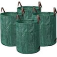 thumbnail image 1 of Pack de 4 Bolsas de Jardín PP Impermeables 272L - Independientes, Plegables y Reutilizables - Resistentes a Desgarros - Ideales para Residuos Verdes, Hojas y Hierba - Color Verde, 1 of 5