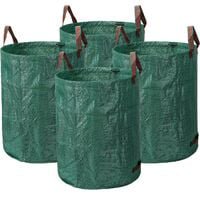 4 Leaf Bags Garden Waste Bags 80 Gallons Reusable Heavy Duty Patio Garden Leaf Bags, Outdoor Garden Yard Waste Bags Lawn Bags