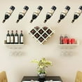 thumbnail image 4 of WRITWAA Iron Wine Bottle Rack Wall Mount Black Metal Wine Storage Display Shelf for Kitchen Bar, 4 of 8