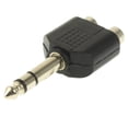 thumbnail image 3 of AMZER 1/4 Inch 6.35mm TRS Stereo Jack Male plug to 2 RCA Female Jack Y Splitter Audio Adapter, 3 of 3