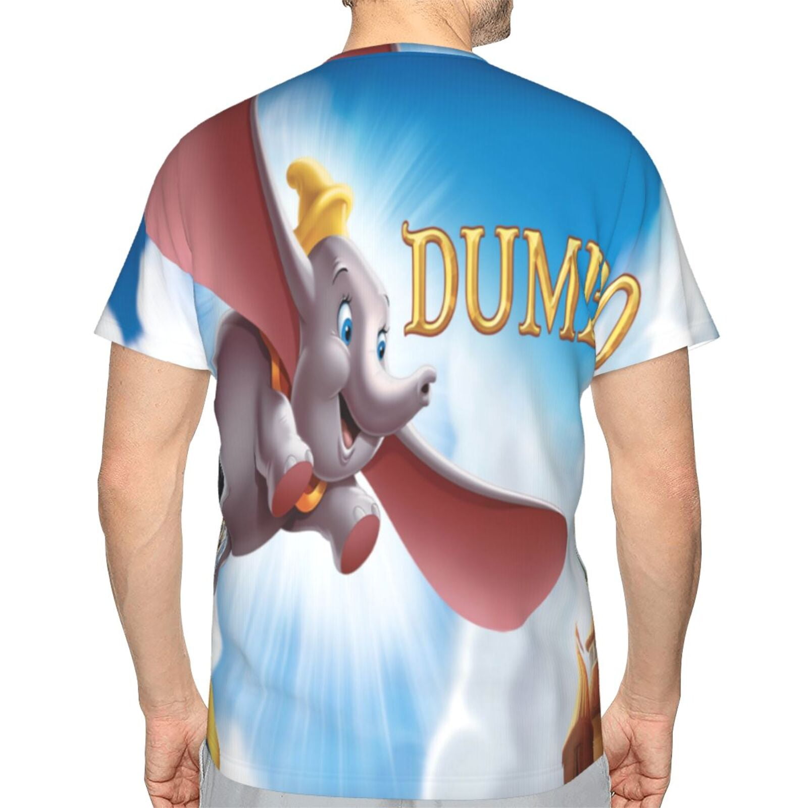Unisex Adult Dumbo T-Shirts, 3D Graphic Novelty Shirts Crewneck