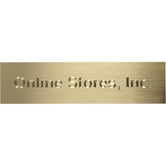 Blank Brass Engraving Plate 1.5in x 6in (3 PK)