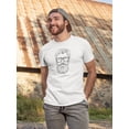 thumbnail image 2 of Bearded Man B&W Tee Men's -Image by Shutterstock, 2 of 4