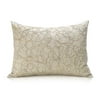 Eco Organic Scribble String Decorative Pillow With Down Fill, Parchment