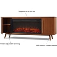 thumbnail image 3 of Real Flame Morris 72" Landscape Electric Fireplace TV Stand in Vintage Black Maple, 3 of 9