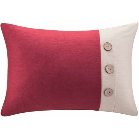 UPC 675716708795 product image for Home Essence Linen 3 Button Oblong Pillow | upcitemdb.com