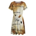 thumbnail image 4 of Will Always Have Hope Short Sleeve Dress Women Summer Evening Dresses Ladies Sundress, 4 of 7
