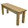 thumbnail image 3 of RANCH COLLECTION FARMHOUSE BENCH: GOLDEN OAK-60, 3 of 5