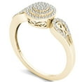 thumbnail image 2 of Imperial 1/5ct TDW Diamond 10K Yellow Gold Halo Engagemet Ring, 2 of 5
