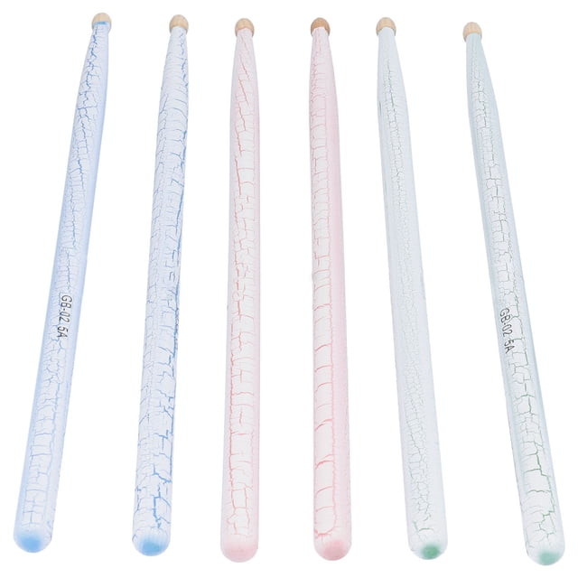 Baquetas de Nogal ANGGREK Accesorios de Percusión 6 Piezas 40.5 cm