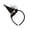 A002- Black, variant on Witch Hat Headband 8 Inch Spooky Halloween Decor Halloween Party Supplies Party Accessories for Events Spooky Halloween Decorations Black Orange, 1 Pack