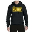 thumbnail image 2 of Wild Bobby,The Best Hubby in The Galaxy, Father's Day, Unisex Graphic Hoodie Sweatshirt, Black, 2XL, 2 of 3
