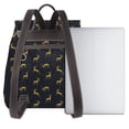 thumbnail image 3 of Disketp Christmas Deers Mochila de Cuero para Mujer, Bolso de Espalda Antirrobo con Estilo para Viaje, Trabajo y Uso Diario, 3 of 4