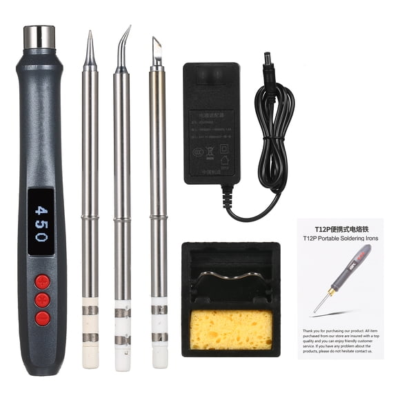 72W T12P Soldering Iron Adjustable Digital Solder Station Equipment SH72 Portable Home Electronics Repair Tool Set US Plug 100-240V