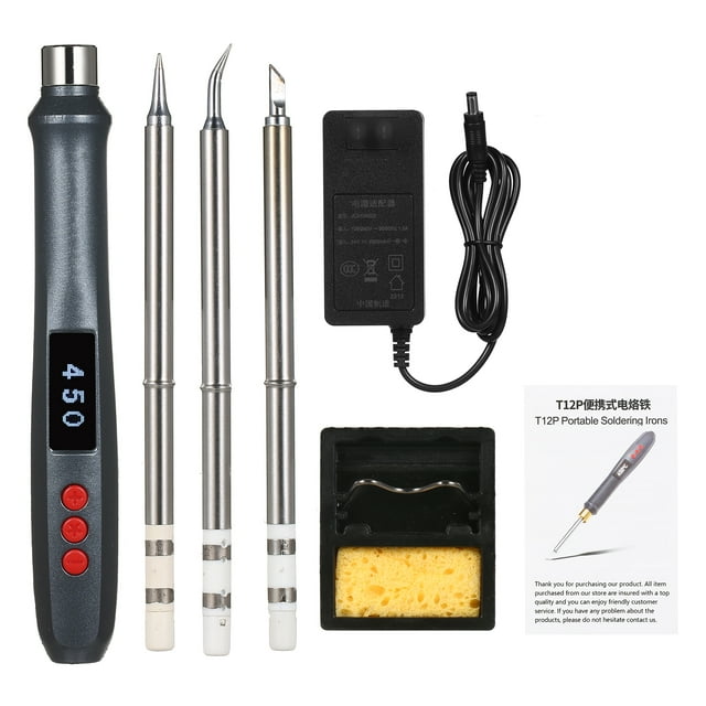 Fer à Souder 72W T12P Réglable Station de Soudage Numérique Équipement SH72 Portable Électronique Domestique Ensemble d'Outils de Réparation Prise US 100-240V