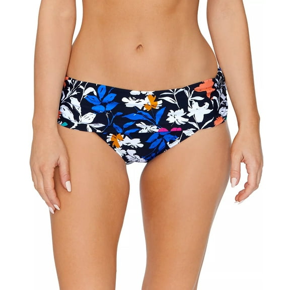 Island Escape Women's Tahiti Bikini Bottoms Swimsuit Black Size 10