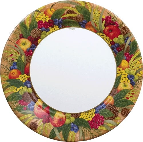 Christmas Salad Dessert Plates 8ct Caspari 8260SP Karens Wreath