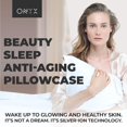 thumbnail image 3 of ONYX Radiance Silver Infused Pillowcase Egyptian Cotton Pillowcases Pure Silver-ion Sheets Anti Aging Pillow Cover Elite Premium Soft Pillowcovers for Cleaner Skin and Hair, 3 of 7