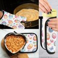 thumbnail image 5 of Yayeee Oven Mitts and Pot Holder Set of 4 Heat Resistant Kitchen Gloves Baking Hot Pad, Pastel Easter Pattern, 5 of 5