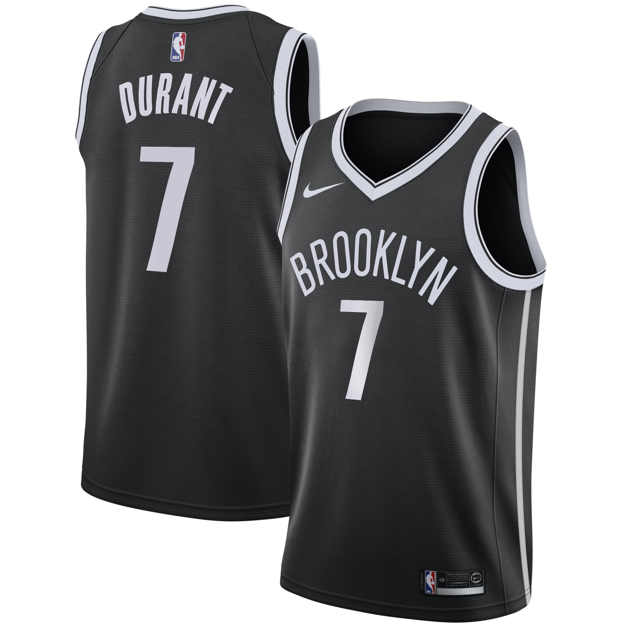 î€€Kevinî€ î€€Durantî€ Brooklyn Nets Nike 2019/20 Swingman î€€Jerseyî€ Black - Icon Edition - Walmart.com ...
