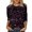 Blue, variant on Womens Graphic T Shirts Fashions Womenss Three Quarter Sleeve Round Neck St Patricks Day Printed Funny T Shirts For Women Size L