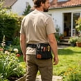 thumbnail image 5 of Lumxatz Nnndbs Multi Pocket Tool Apron Belt, Heavy Duty Electrician Work Pouch with Adjustable Waist, Utility Storage Organizer for Carpenter Gardener Construction,A, 5 of 8