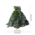 thumbnail image 3 of Mini Christmas Trees, Palm-sized Artificial Fokson Spruce Trees Desktop Small Pine Trees with Wooden Base for Home Christmas Decor 5.5in, 3 of 6