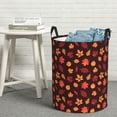 thumbnail image 6 of Fuzoiu fall Maple leaf Print Circular Hamper,Laundry Basket with Handle,Collapsible Laundry,Dirty Clothes Storage Basket,for Bedroom Bathroom Dorm Living Room-Small, 6 of 6