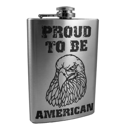 

8oz Proud To Be An American Flask