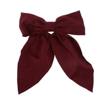 Unique Bargains 1 Pc Christmas Hair Clips Bow Hairdo Clip for Christmas 7.48"x5.51" Wine Red