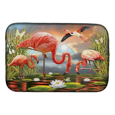 

14 x 21 in. Flamingos Dish Drying Mat