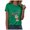 Green, variant on Christmas Tshirts Women Merry and Bright Shirt Funny Xmas Holiday Tee Top Womens Christmas Shirts,Size S