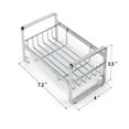 thumbnail image 3 of Liquidation & Promo, Organisateur d'Évier, Rangement de Comptoir, Construction en Acier Inoxydable, Support Multi-Usage, pour Cuisine, Rangement de Vaisselle, Distributeur de Savon à Main, Porte-Brosse Fourchette Cuillère Akmoler, 3 of 6