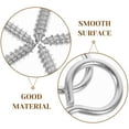 thumbnail image 4 of Pungan Eyelet Screw 10pcs Metal Screw Hooks Eye Hooks Heavy Duty Fixing Screws Swing Hammock Eye Hooks,3.54"X1.38"X0.39", 4 of 10