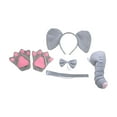 thumbnail image 3 of Sharprepublic 5xElephant Ears Headband Nose Bow Tie Tail Gloves Cute for Festival Roles Play without Skirt, 3 of 8