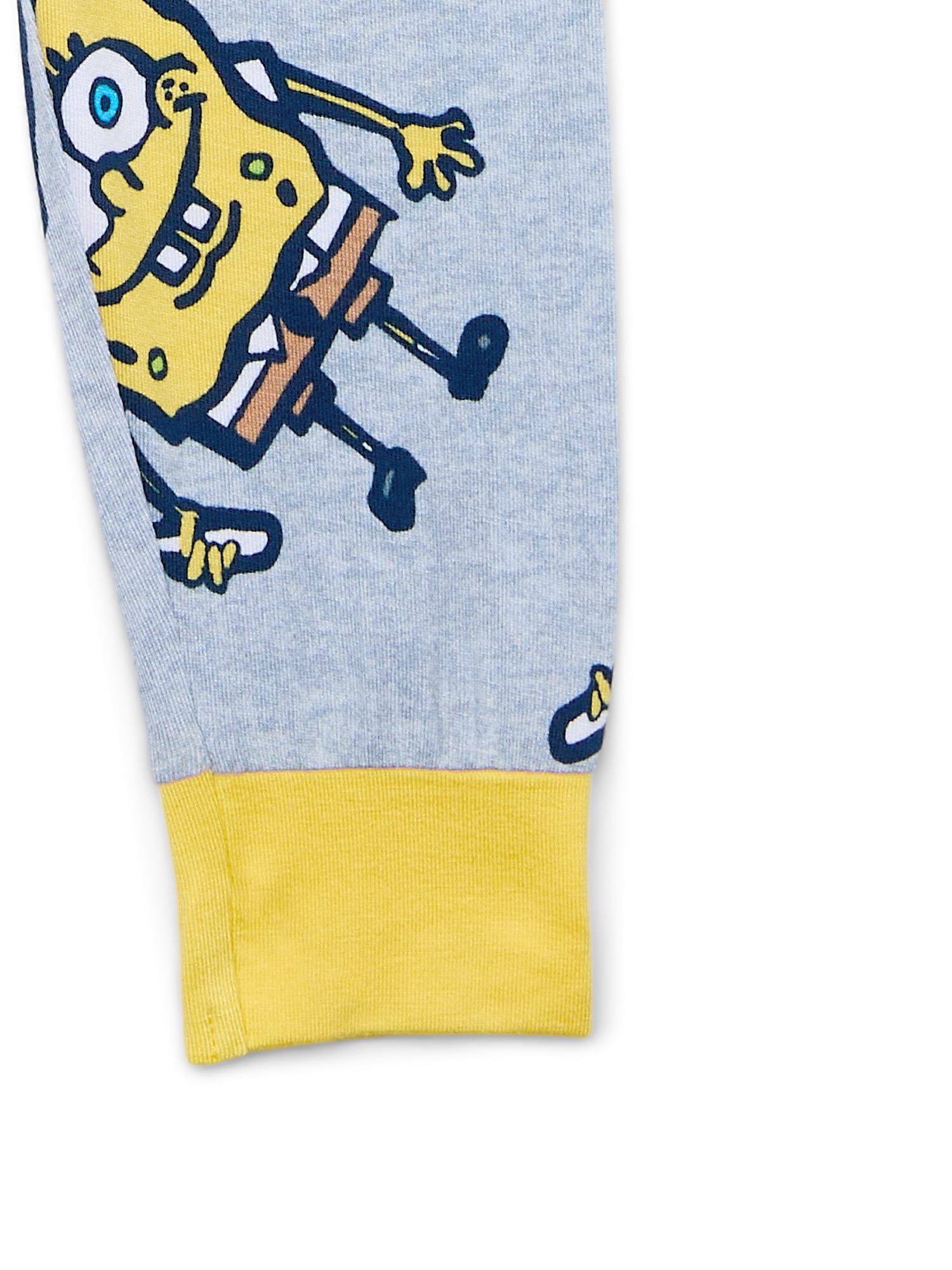 SpongeBob SquarePants Toddler Unisex Long Sleeve Top and Pants, 2-Piece Pajama Set, Size 12M-5T