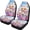 Puppy Flower Design, variant on XYZCANDO 2 Piece Car Seat Covers for Auto Interior Car Front Seat Covers Removable Washable, SUV Truck Sedan Vehicle Seat Covers, Mushrooms Forest Flora