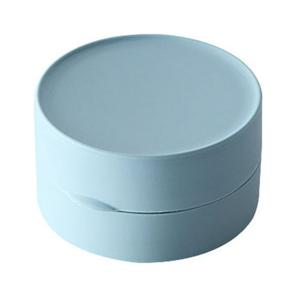 Yuarrent Caja de almacenamiento de baño ABS, Color sólido, redondo, a prueba de polvo, a prueba de fugas, reutilizable, lavable, accesorios para el Cocina y Comedor Azul Yuarrent HA067311-05