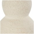 thumbnail image 5 of Studio 350 Cream Ceramic Hourglass Textured Vase with Brown Distressing Cream - 9"W, 15"H, 5 of 5