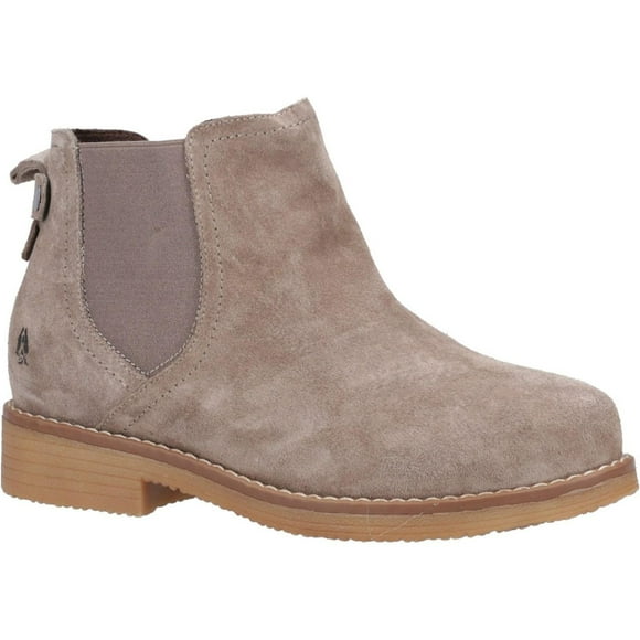 Hush Puppies Womens Maddy Suede Wide Ankle Boots