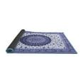 thumbnail image 2 of Ahgly Company Indoor Round Medallion Blue Traditional Area Rugs, 3' Round, 2 of 4