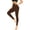 Brown, variant on FUNING  Soft Leggings for Women - High Waisted Tummy Control No See Through Workout Yoga Pants