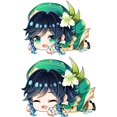 thumbnail image 1 of Almohada de Peluche de Cosplay Venti YONGSHENG 45x35 cm Figura de Llavero 12 cm, 1 of 4