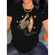 thumbnail image 1 of Camiseta De Mujer Verano Activewear Camiseta Básica Para Senderismo Deportes VacacionesWomen'S Fashion Leopard Print High Heel Graphic T-Shirt, Casual Crew Neck Short Sleeve Tee, Polyester Knit Fabr, 1 of 7