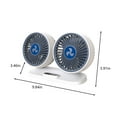 thumbnail image 3 of XGFHYJEH Car Fan, Fan for Car, Portable Fan for Car, Car Fan for Dashboard, Usb Fan for Car, Car Fans that Blow Cold Air, Car Fans for Cooling inside a Car, 3 of 5