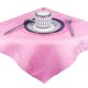 thumbnail image 1 of Juego de servilletas de tela de damasco de lujo, poliéster, para fiestas, banquetes y vacaciones, 10 Uds., 1 of 7