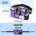 thumbnail image 6 of Utility Nurse Fanny Pack with 12 Essential Tool Pockets, Tape Holder, Adjustable Waist Belt, Medical Organizer Pouch for Nurse, Doctor Purple, 6 of 7