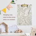 thumbnail image 7 of 12.5"x9" Simple Marble Clipboards, Standard A4 Letter Size Nursing Clipboard with Low Profile Metal Clip Decorative Clip Board for Office Supplies,Silver, 7 of 7