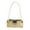 Rose Gold, variant on Metallic Shoulder Evening Bag Buckle Shiny Silver Underarm Purse for Women Boho Bags Ladies 90s Tote Clutch Handbag